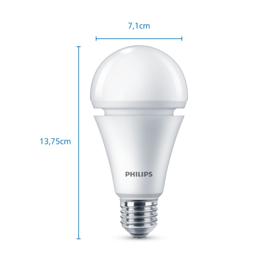 Lampu Emergency LED Philips Radiant Line Rechargeable LEDBulb 11W 6500K 11 Watt Anti Mati Lampu