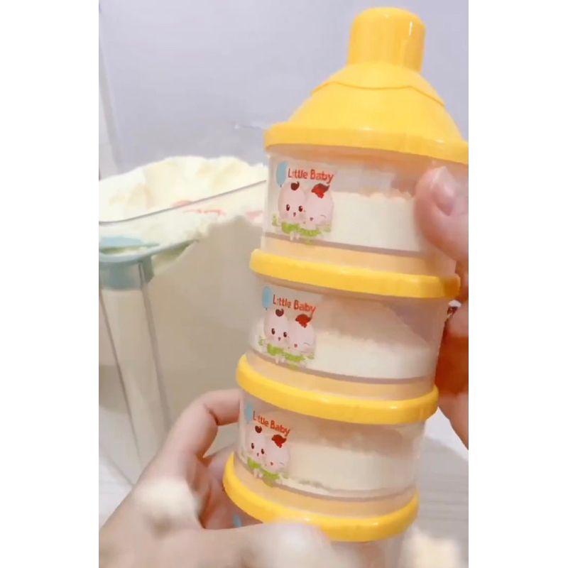 Little Baby Milk Container / Case 808 S4 (besar) - Tempat Susu Bubuk Bayi 808 Susun 4