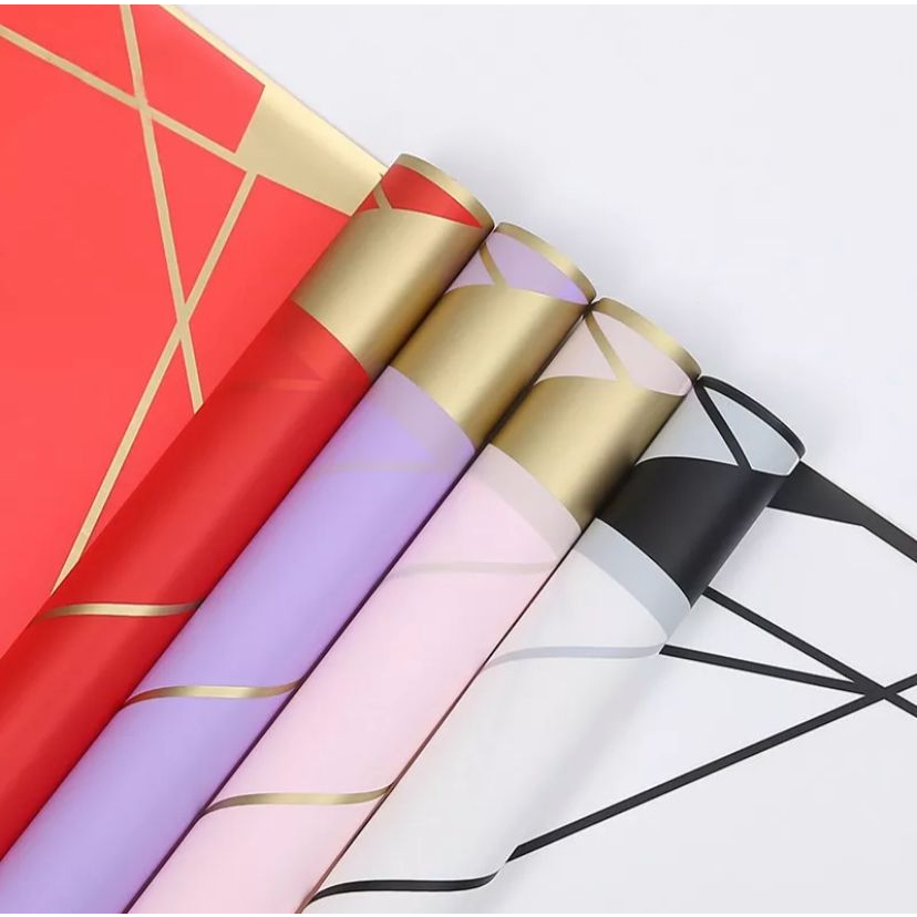 

(5 LEMBAR) Cellophane diagonal abstract line