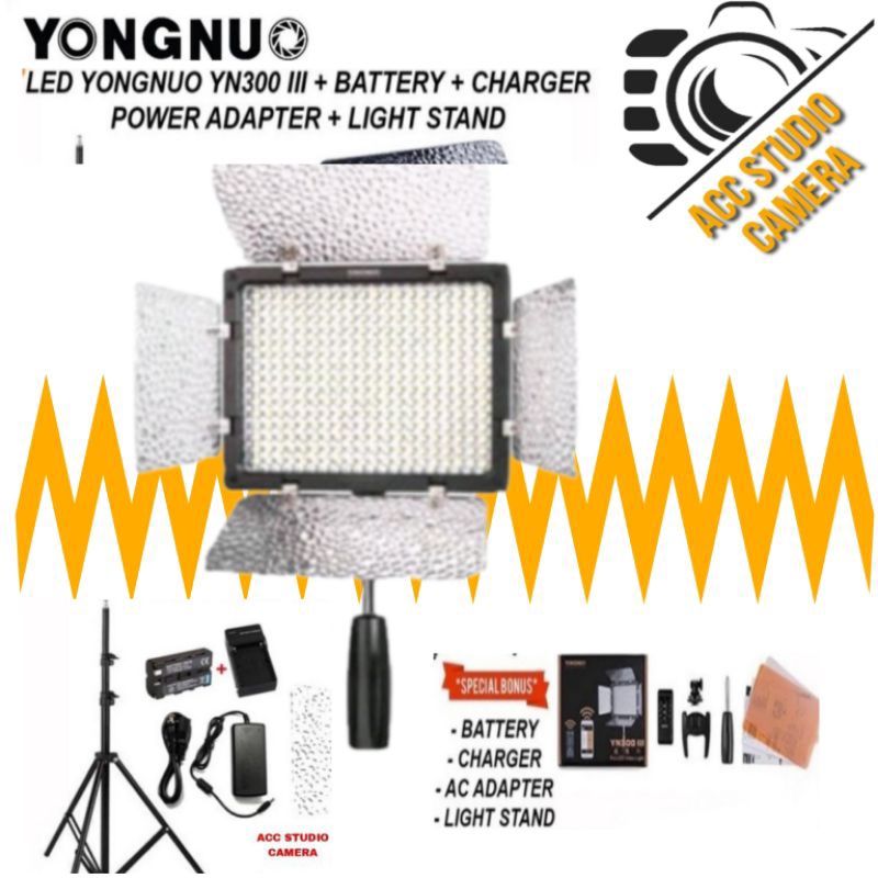 Yongnuo YN300III Led Video Light-Paket Lampu Studio Yongnuo YN-300III