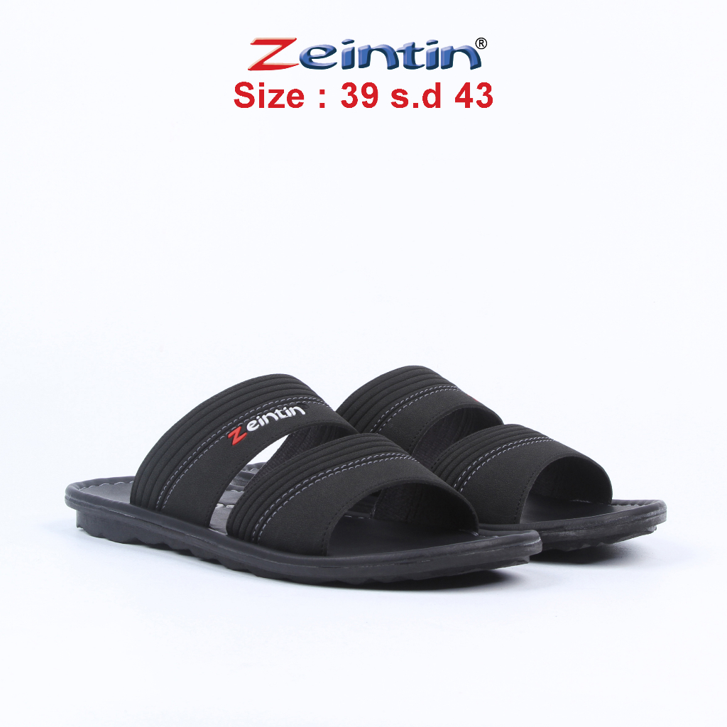 Zeintin - Sandal Pria Kulit Sintetis Sandal Selop  Pria Sendal Slide Pria Sandal Pria Terbaru Zeintin NT