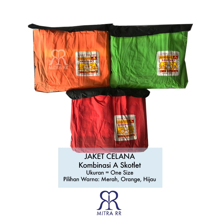 Jas Hujan Gajah Elephant Stelan Jacket Celana Ibex KOMBINASI A Skotlet