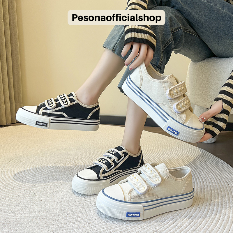 COD POS 175 Sepatu Sneakers Tali Velcro Straps Wanita