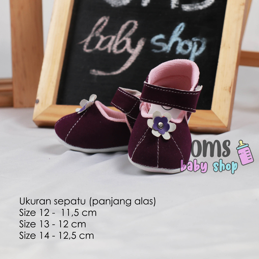 OMS Babyshop! Sepatu Bayi Anak / Sepatu Bunga / Sepatu Fashion Anak / Sepatu Prewalker / Sepatu Bunga / Sepatu Anak Berkualitas Harga Murah