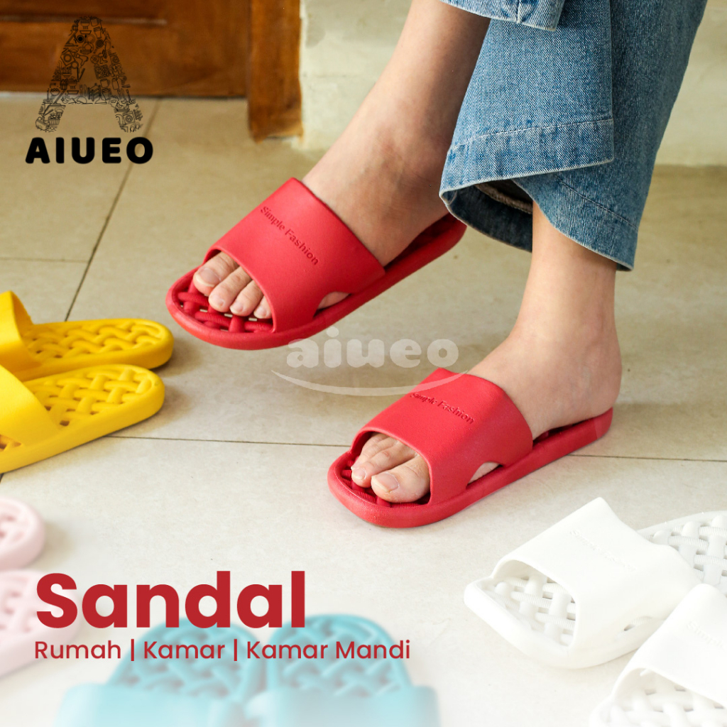 Sendal Karet Motif | Sandal Kamar Rumah Sendal Karet Kamar Mandi Empuk Anti Slip EVA 882