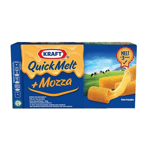 

Keju Kraft Quick Melt 165gr - Keju Cepat Leleh | BPOM RI ✅