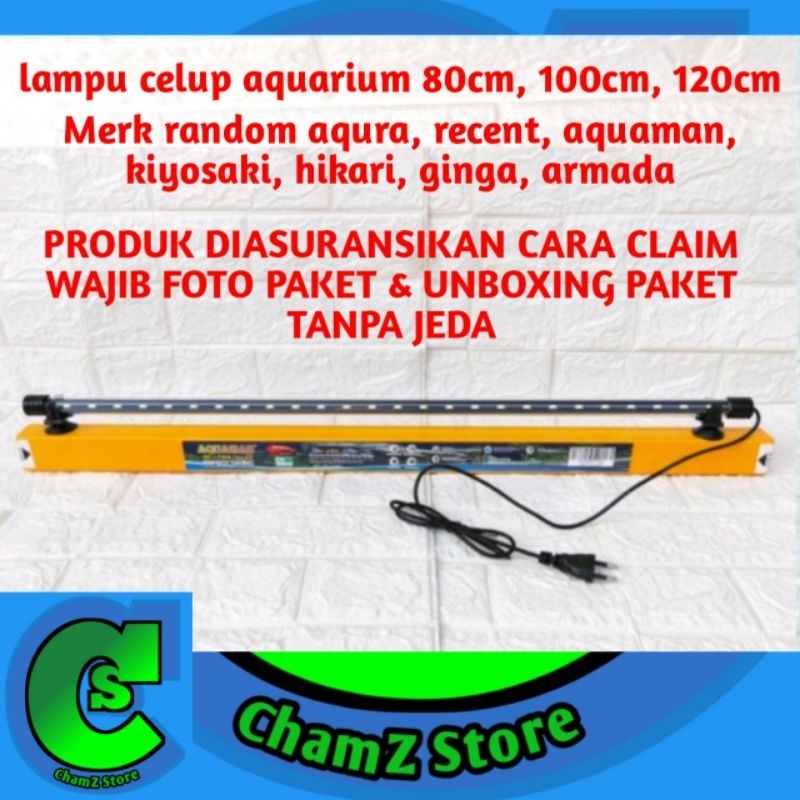 Lampu celup aquarium 80cm, 100cm, 120cm / Lampu led celup aquarium aquascape / Lampu celup led aquarium / Lampu aquarium / lampu celup