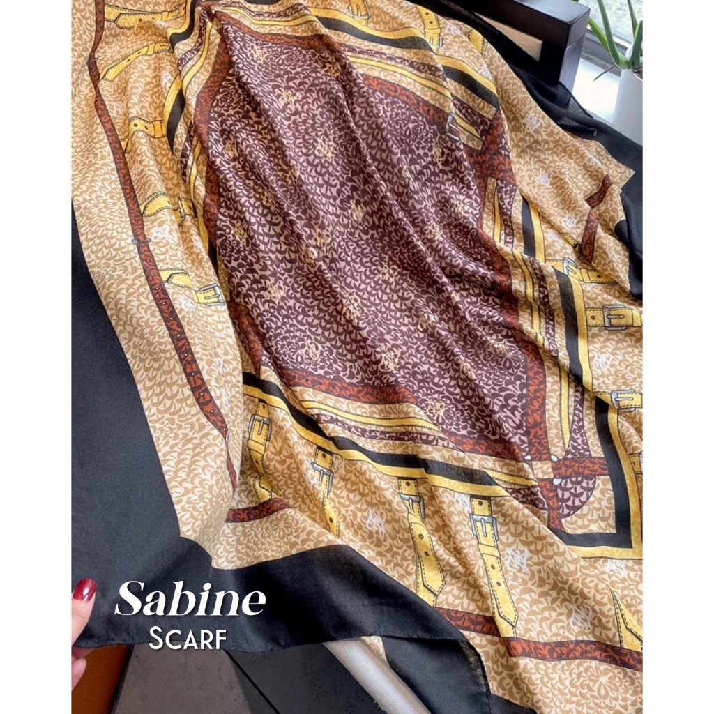 KHADIJAH SCARF READY Hijab Segiempat Premium Sabine Scarf Kerudung Turki Syari