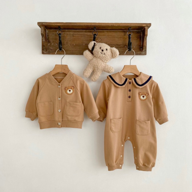 Colar bear jumpsuit bayi beruang