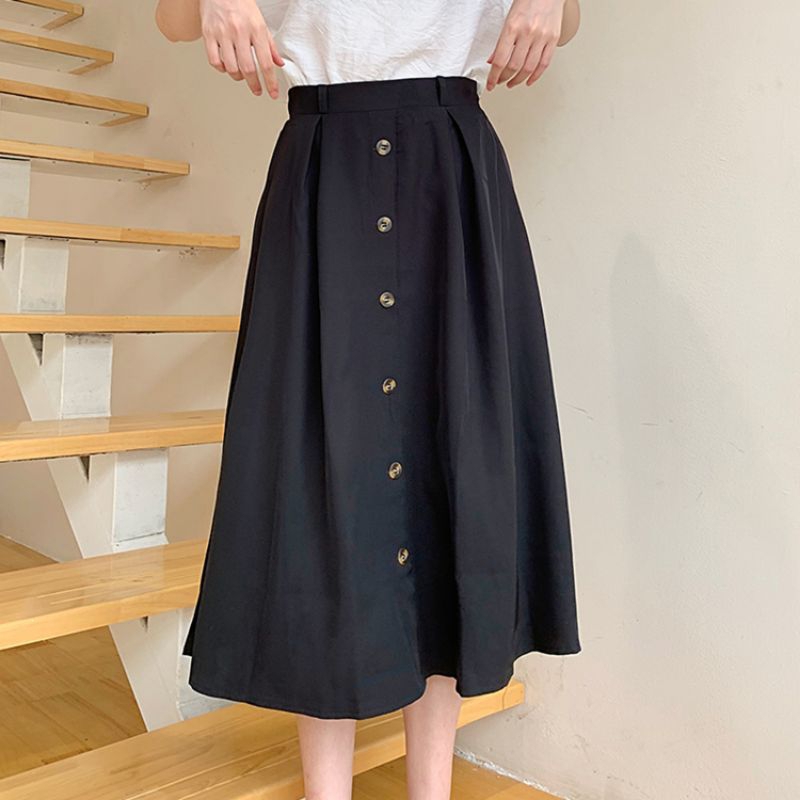 ALEEYA FREE BELT Rok Suede 7/8 / Azura Midi Skirt Suede (2503)