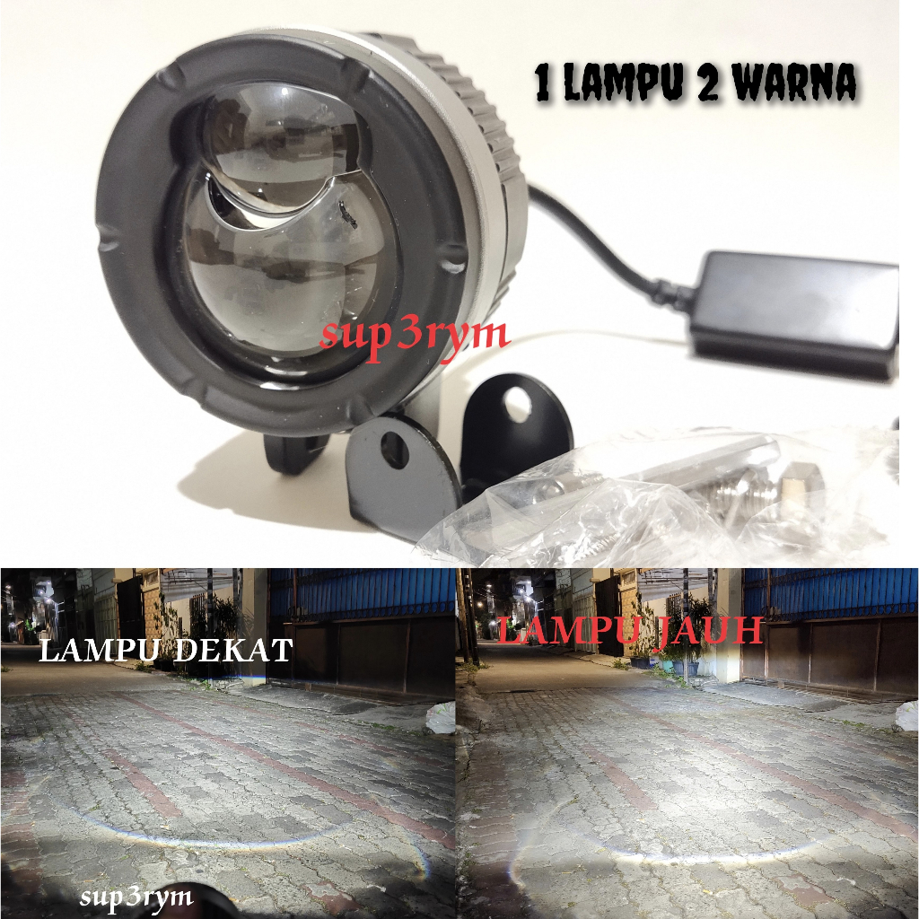 Lampu tembak LED cutt off mt star premium cahaya Biled 2 warna