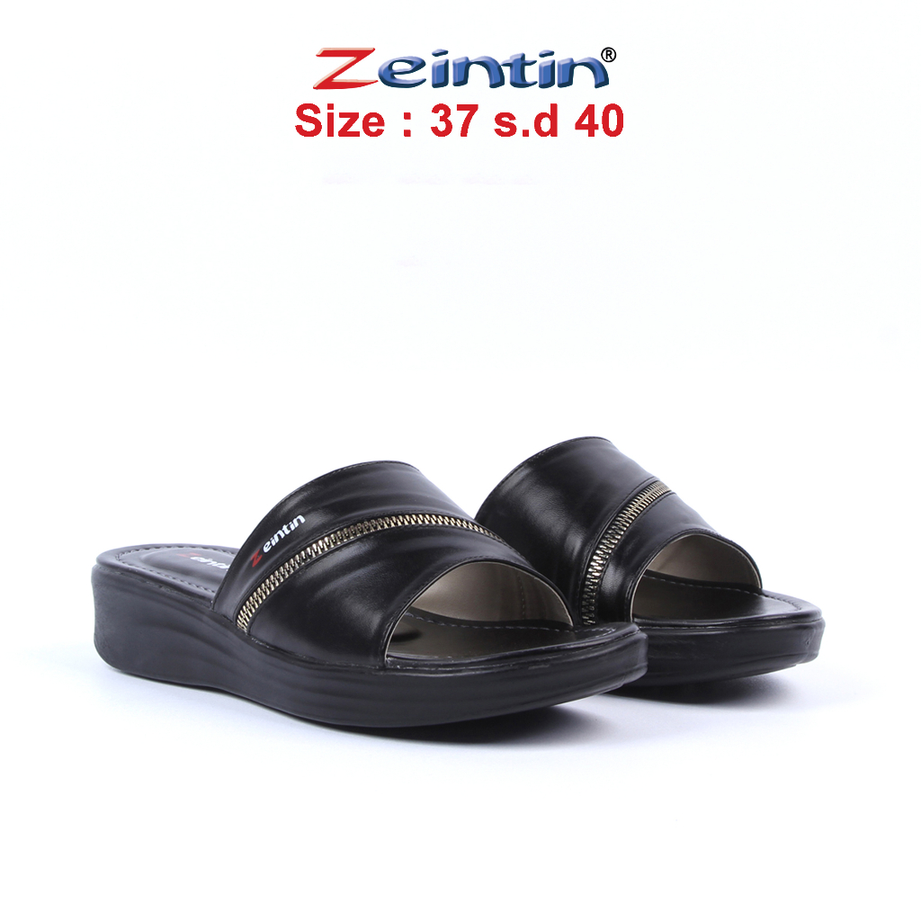 Zeintin - Sandal Wanita HItam Sandal Wedges Wanita Sendal Wanita Terbaru Zeintin HP