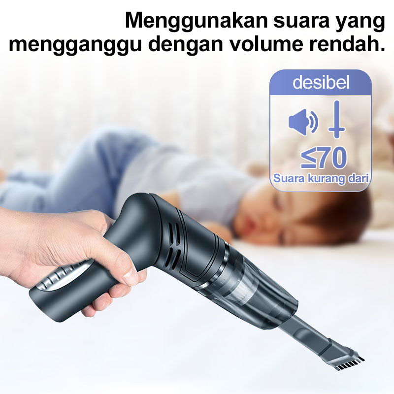 Handheld Vacuum cleaner Mini Bisa Dilipat penyedot debu Portable Wireless Car vacum cleaner mobil Daya Sedotan Kuat 16000Pa Vacuum Cleaner Mini Vakum