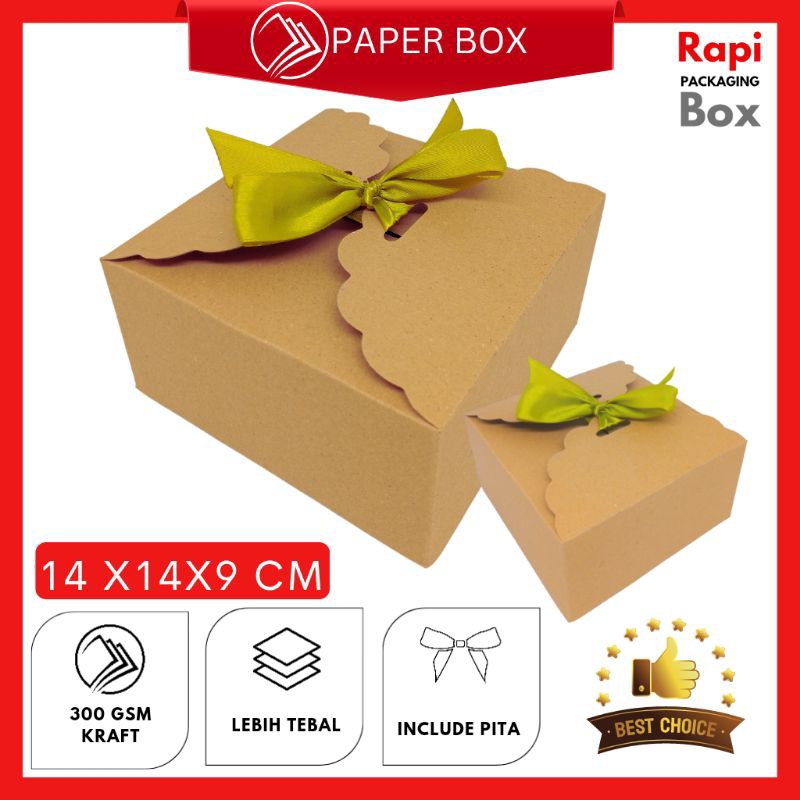 

Paper Box 14X14X9 CM Souvenir Pernikahan | Box Kue Kering 2 X @500 Gram | Box Mangkuk Two Tone | Box Cangkir dan Alas |