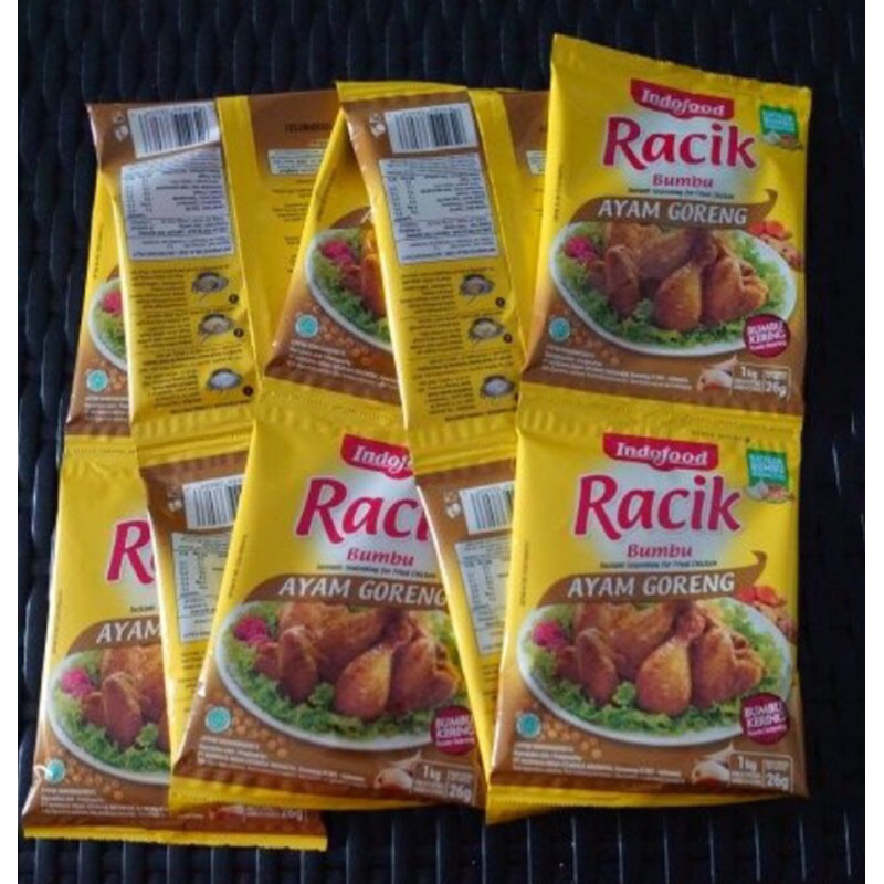 

Racik bumbu ayam goreng 26gr/10pcs