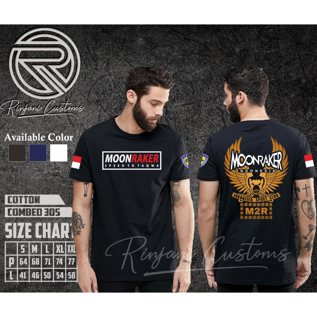 KAOS MOONRAKER INDONESIA.KAOS MOONRAKER GRATIS NAMA