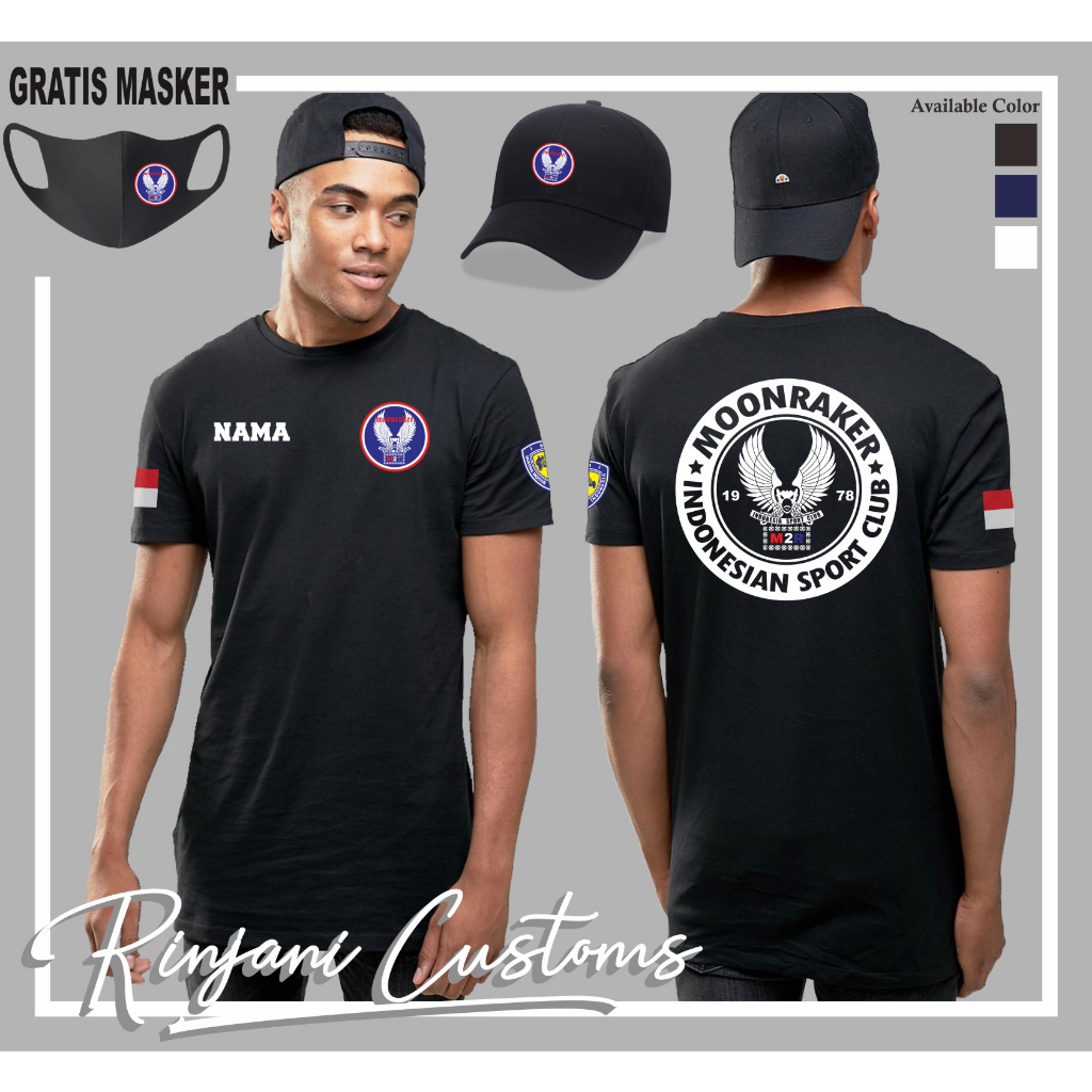 KAOS MOONRAKER INDONESIA.KAOS MOONRAKER GRATIS NAMA