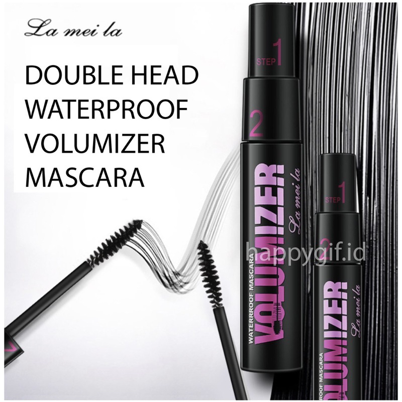 LAMEILA Maskara Volumizer Double Head Melentikan Bulu Mata Max LA054