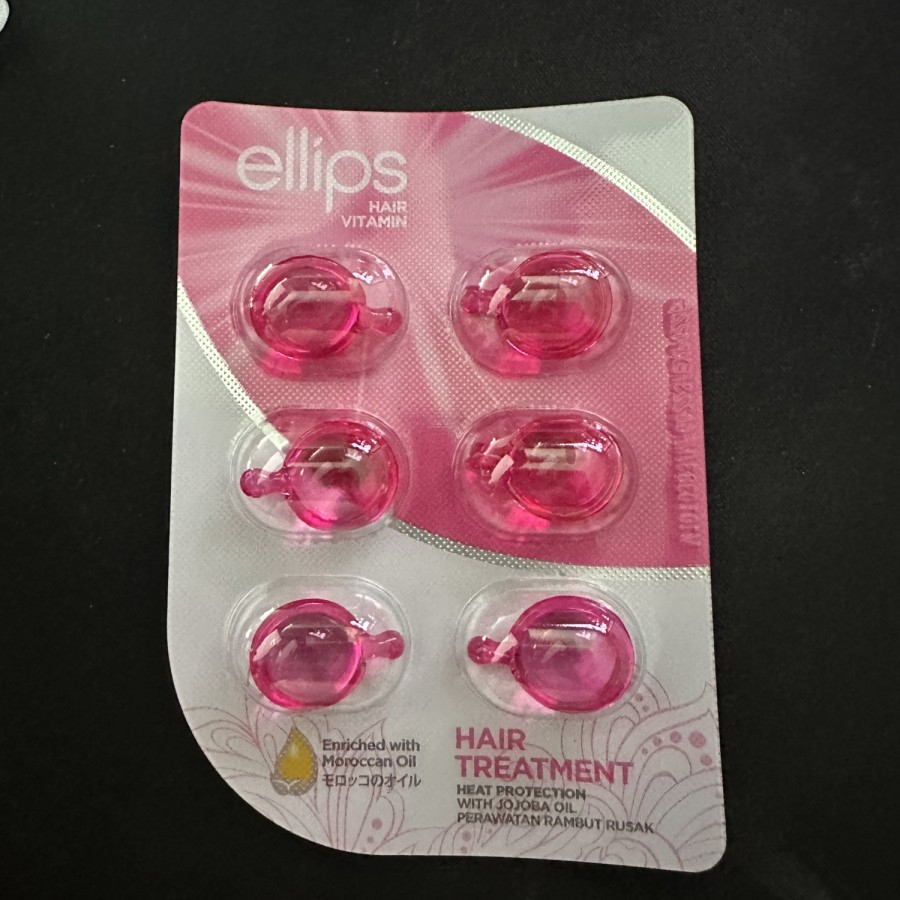 Ellips pink hair treatment 1 lembar