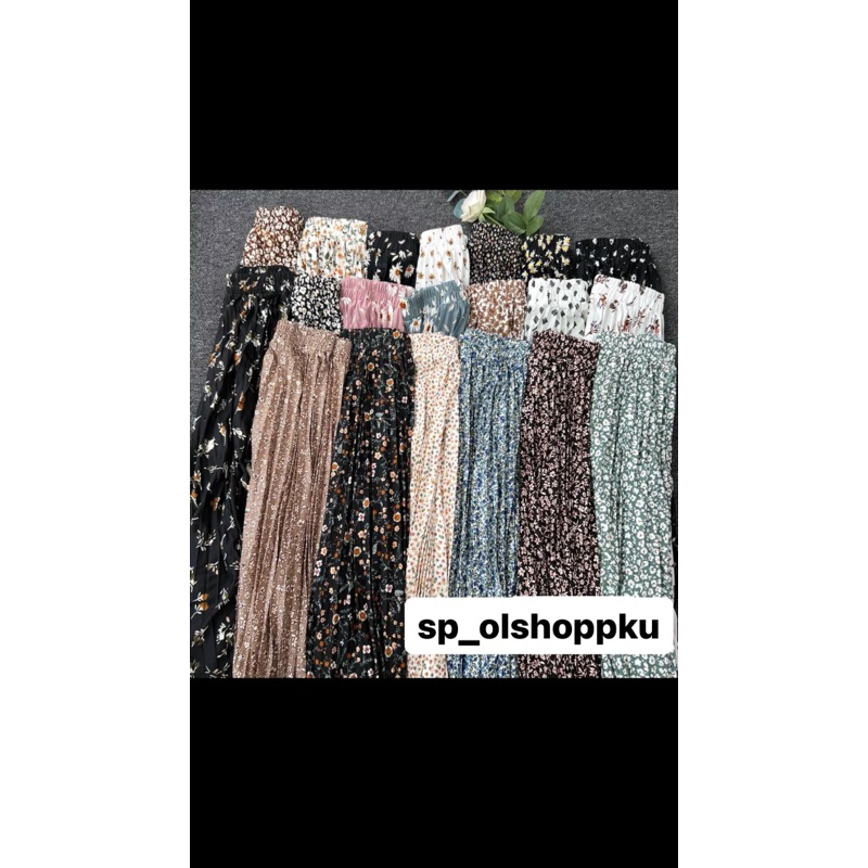 [ SP] ROK PLISKET MOTIF / ROK PLISKET DAISY PREMIUM/ LILY DAILY SKIRT/ROK PLISKET PANJANG/DAISY SKIRT /POLKA SKIRT