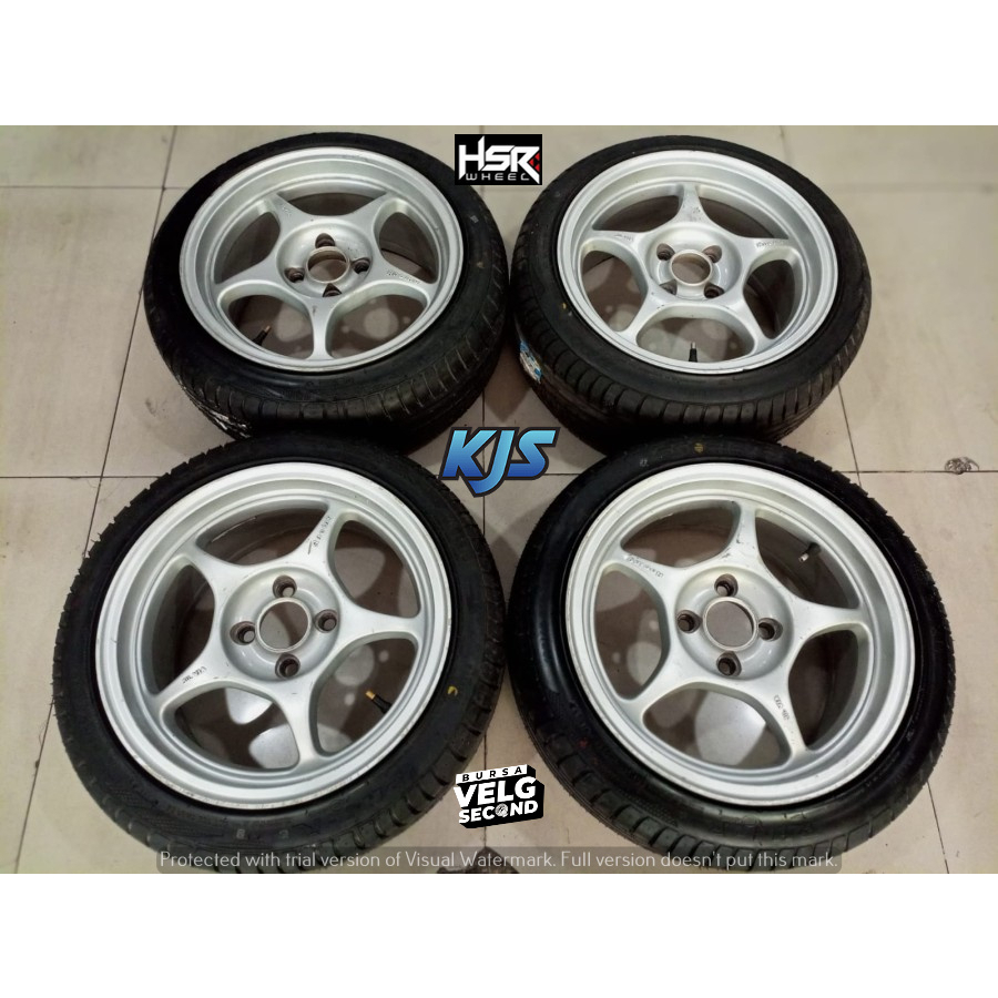 VELG ENKEI TULANG R15X6,5 4X100 ET40 SILVER + PHI 195 45 R15