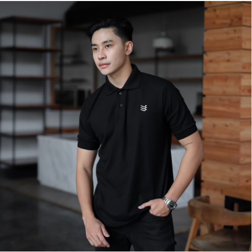 Libra Kaos Polo Basic Hitam Lengan Pendek Baju Kaos Pria Kerah Dewasa Kaos Kerah Pria Dewasa Kaos Kr