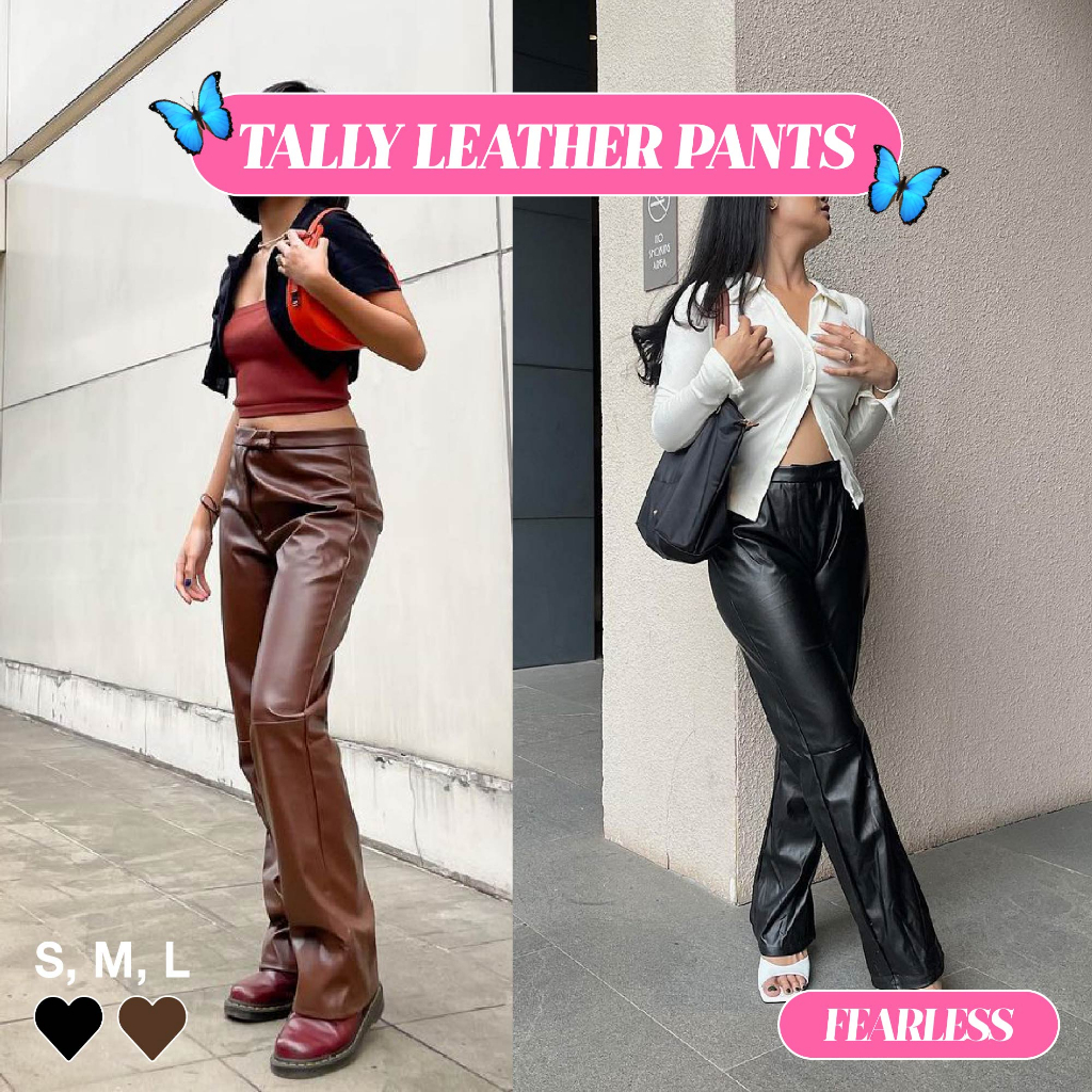 FEARLESS - Tally Leather Pants (Colabs With Toxic Roses)
