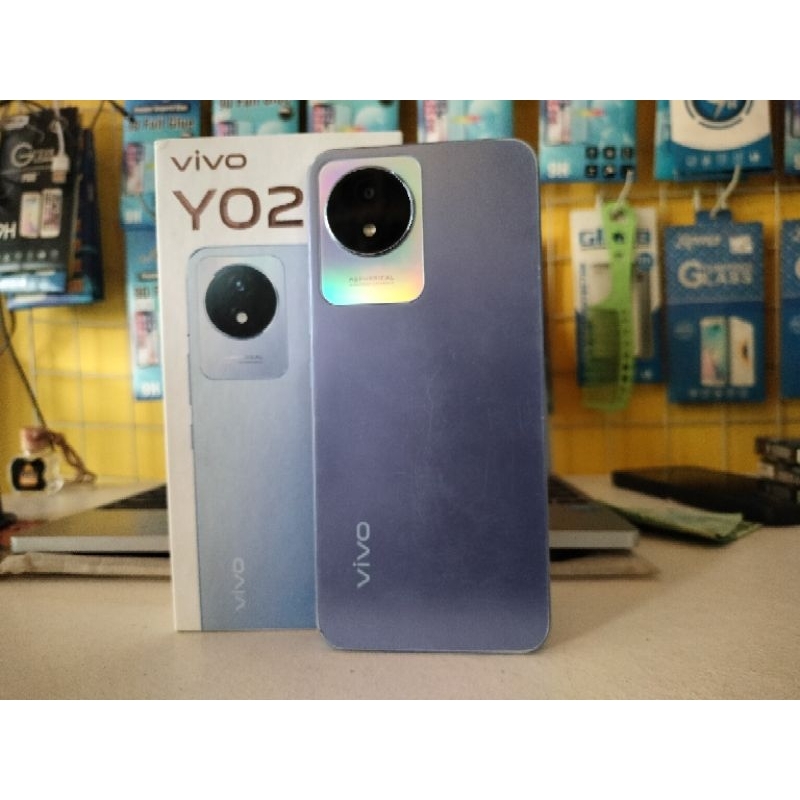 VIVO Y02 RAM 3GB 32GB SEKEN FULLSET ORI SEMUA