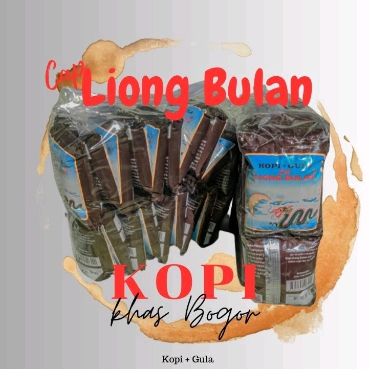 

KOPI HITAM LIONG BULAN + GULA KHAS BOGOR ISI 20 PCS