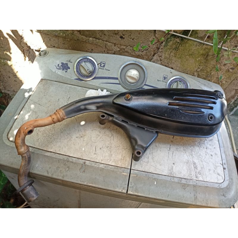 Knalpot lx 3v 3 v Vespa matic vesmet original ori copotan standar fullsystem fullset tinggal pasang 