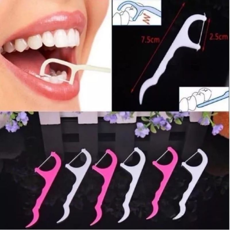 Benang Gigi / Dental Floss / Pembersih Gigi / Tusuk Gigi / Pembersih Sela Gigi Higienis