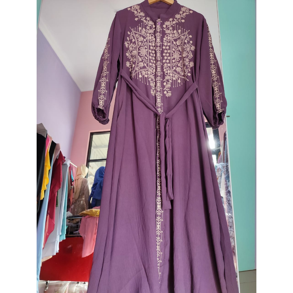 Dress MATHURA bordir maxy by venyta dress super mewah