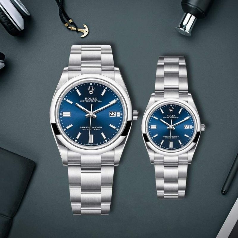 Jam Tangan Couple premium /Jam Tangan Rantai Rolex Free executive bok