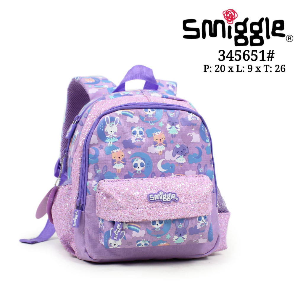 Ransel Tas Backpack Smiggle Playgroup Unicorn Car Racing Mermaid Toddler cowok cewek