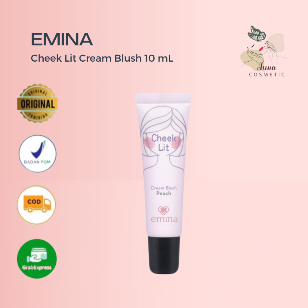 Emina Cheek Lit Cream Blush 10 mL - Blush On Cream Tahan Lama