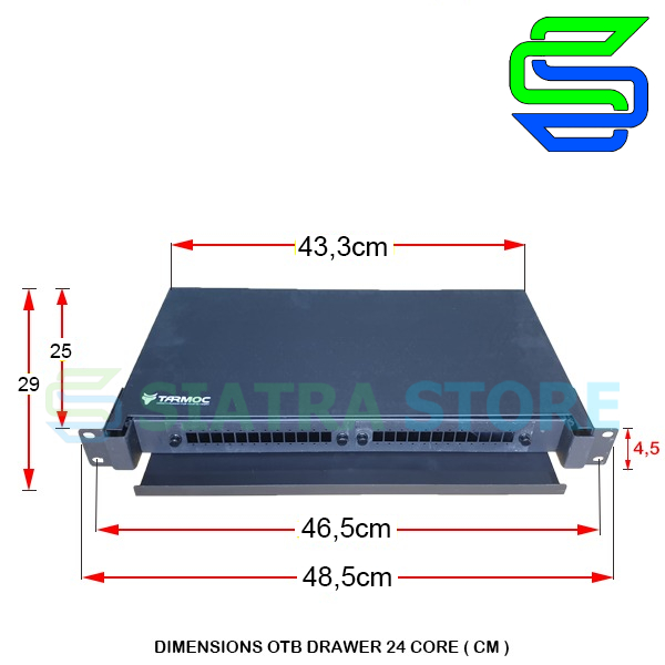 Fiber Optic OTB 24 Core SC | 1U Drawer ODF OTB 24 Core Kosong