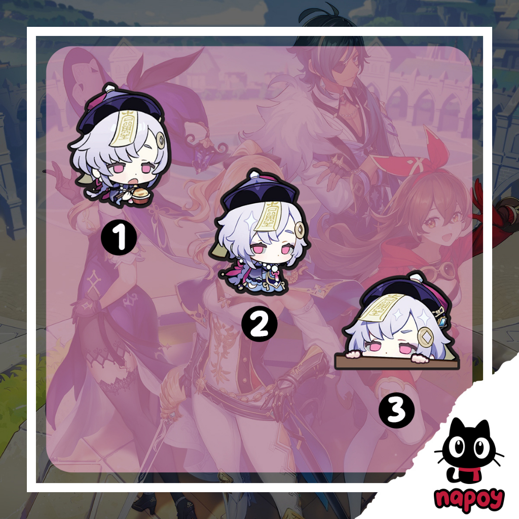 

Sticker Vinyl Game Anime Qiqi Genshin Impact