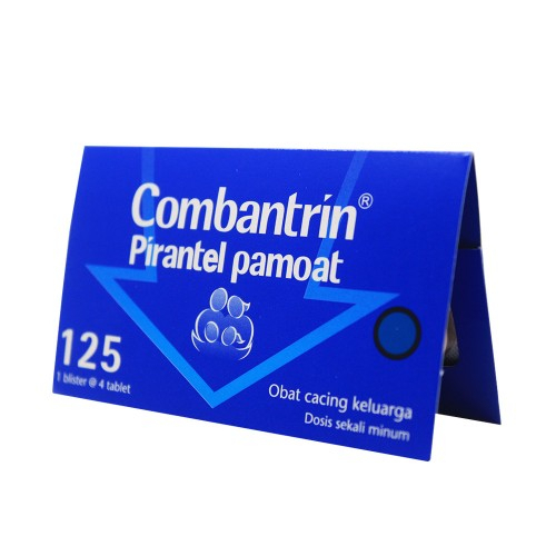 Combantrin 125mg Strip 4's Tablet - Pyrantel Pamoate / Obat Cacing