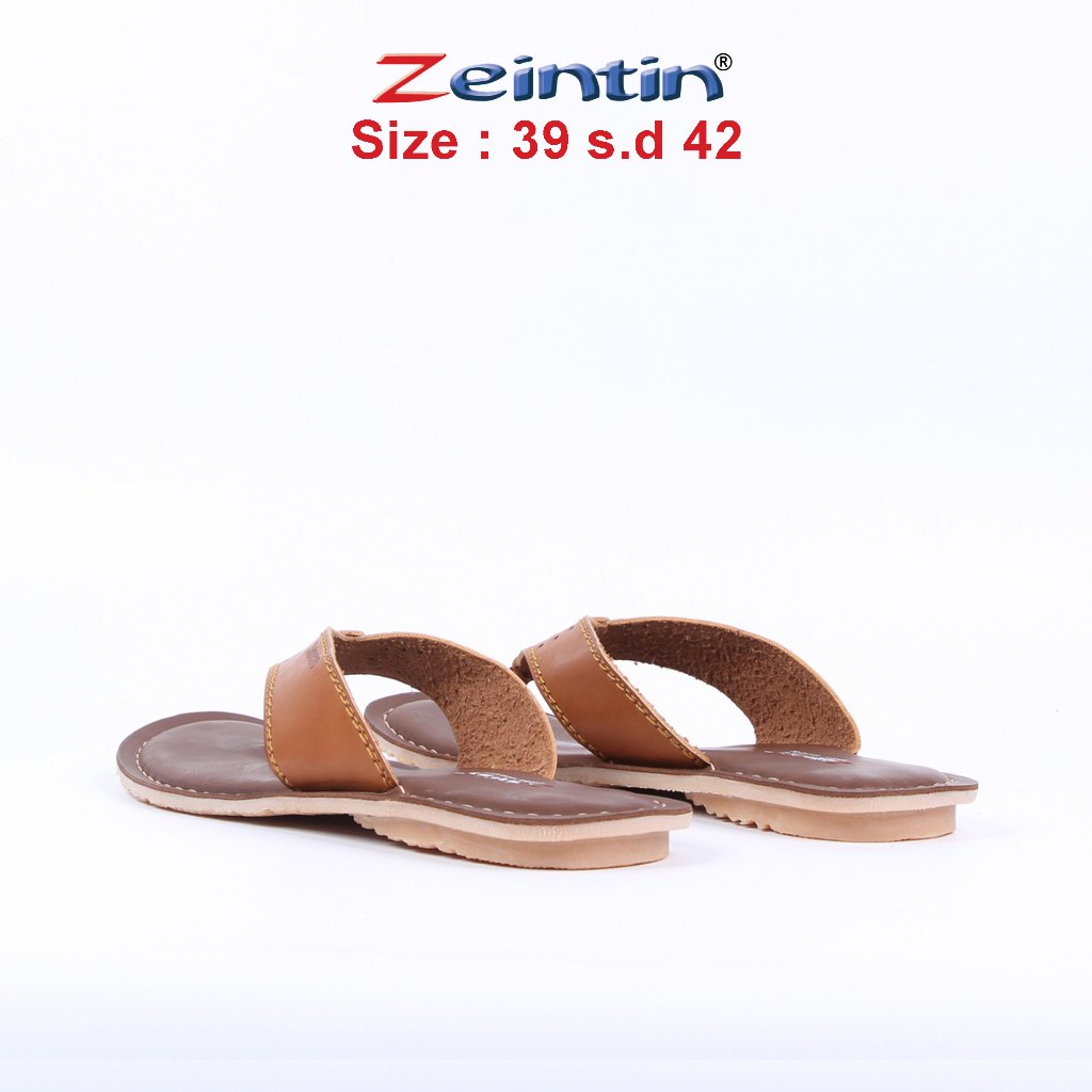 Zeintin - Sandal Pria Sandal kulit Sintetis Casual Sendal Santai Pria Slide dewasa Kasual Kualitas Terbaik Material Kulit | AM