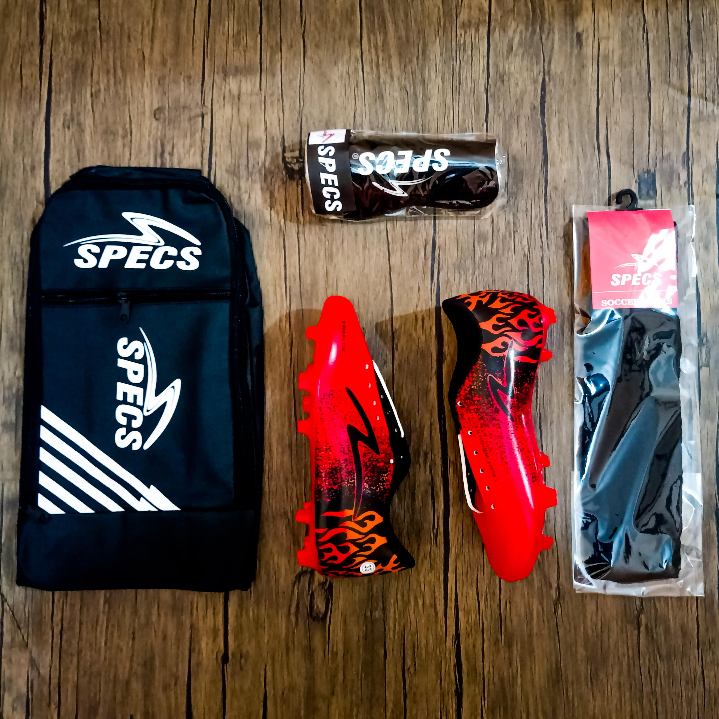 PAKET KOMPLIT SEPATU BOLA ANAK JUNIOR SPECS TERBARU FREE TAS KAOS KAKI DEKER