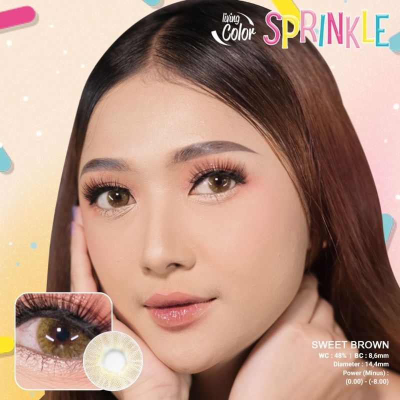 softlens minus dan Normal warna Living color Sprinkle