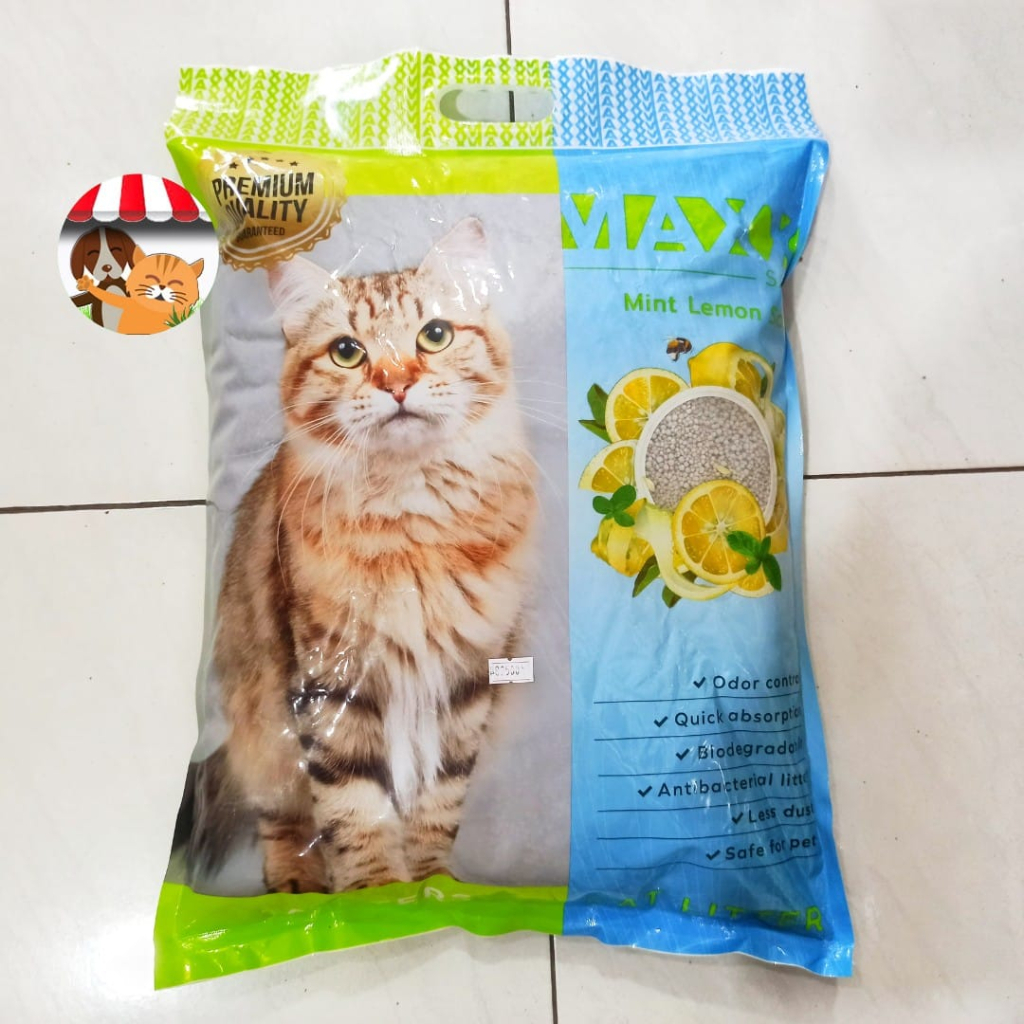 Pasir Kucing Gumpal Wangi Maxx 10 Litter - Pasir Import Bentonite Cat Sand 10 Liter