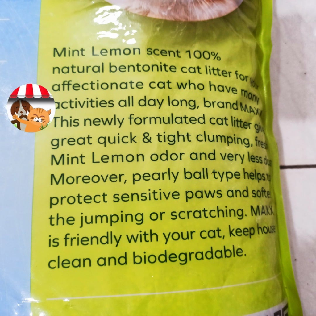 Pasir Kucing Gumpal Wangi Maxx 10 Litter - Pasir Import Bentonite Cat Sand 10 Liter