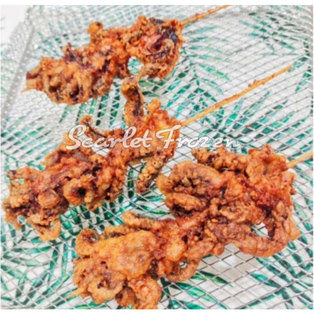 

Sate Tentakel Cumi Goreng Squid Tentacles Skewer Gorengan Tusuk 500gr