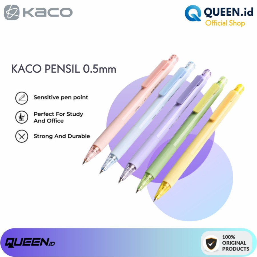 

KACO TURBO Pensil Mekanik 0.5mm With Refill - Pencil Mechanical