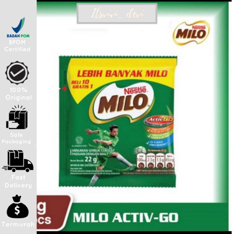 Milo Activ-Go Beli 10 Sachets Gratis 1 Sachet