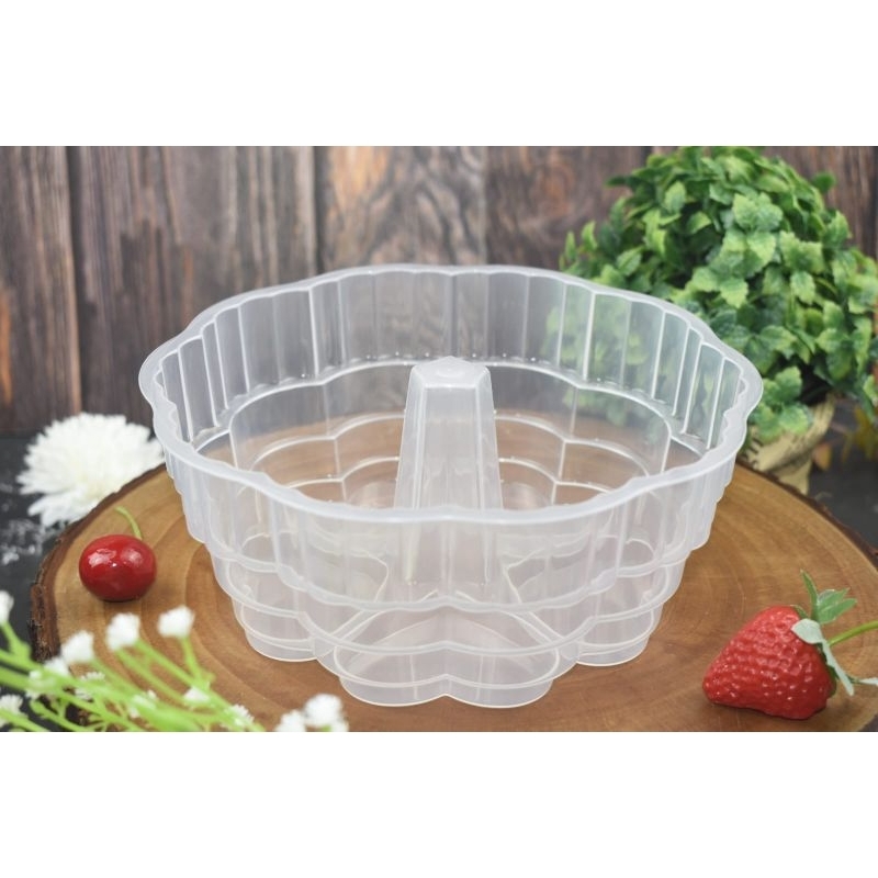 Cetakan Puding Valentine / Cetakan Pudding Hati / Loyang Puding Plastik