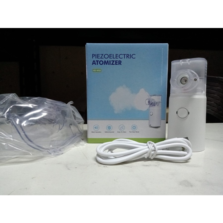 NEBULIZER PORTABLE MESH  NEBULIZER PORTABLE ALAT UAP BANTU PERNAFASAN ATOMIZER HD-W02