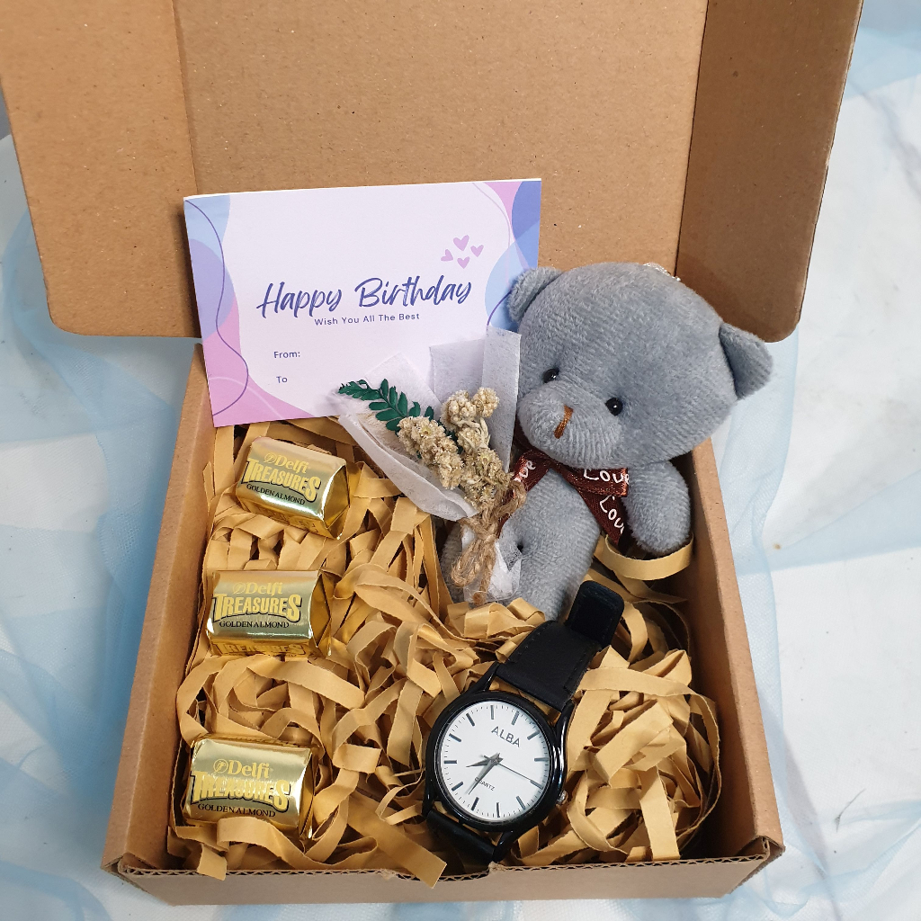 Kado Hampers Gift Hadiah Jam tangan cewek cowok birthday anniversary