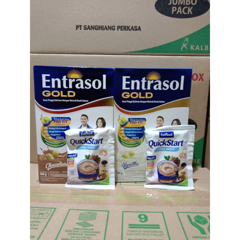 Entrasol gold 580 gr free 1 sachet entrasol quickstart